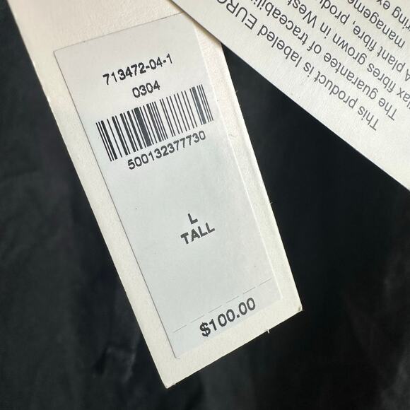 Banana Republic TALL Linen Pull On Ankle Pant Black L 713472 - Picture 5 of 11